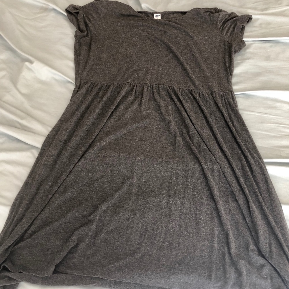 Old Navy Short Sleeve grey cotton dress